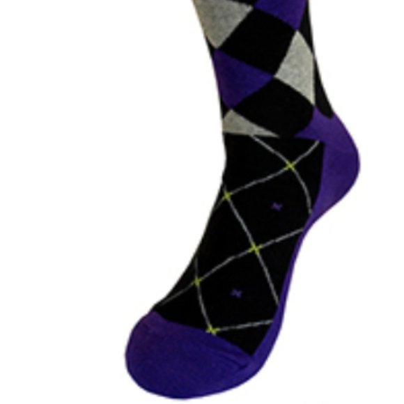 Robert Lewis Plum Bow Tie Hanky Socks Box 3 Set - Picture 5 of 7